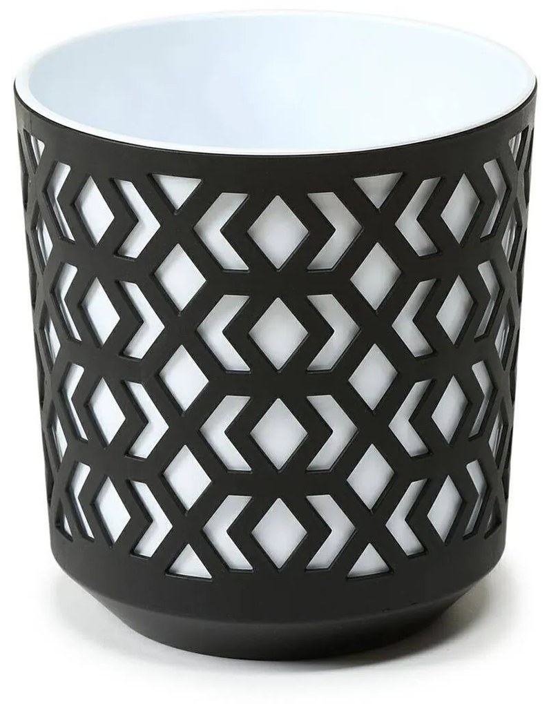 Kvetináč Etnic 25x27 cm čierno-biely