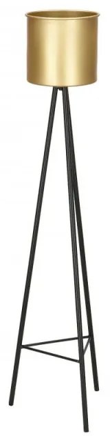 SPRINGOS Kvetináč so stojanom 95 cm, zlatý SPRINGOS VIKKY