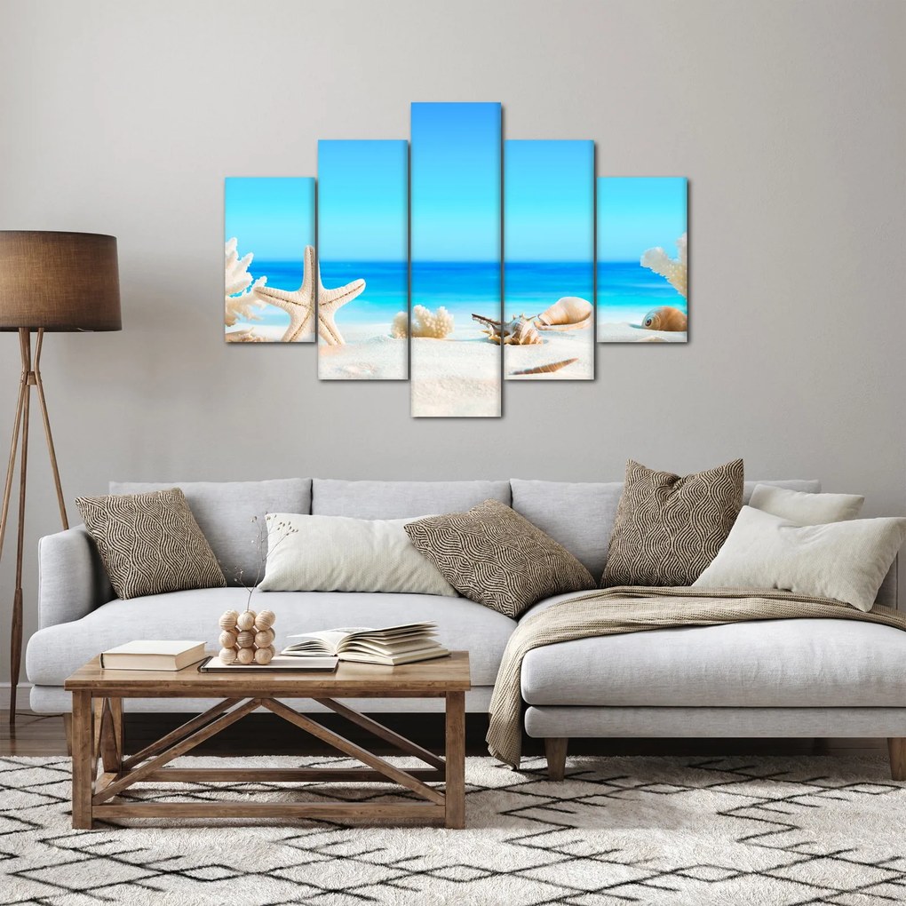 Obraz - Zátišie s mušľami (150x105 cm)