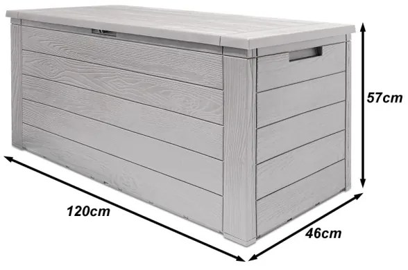 Plastový box JOLA DE100 280L sivá