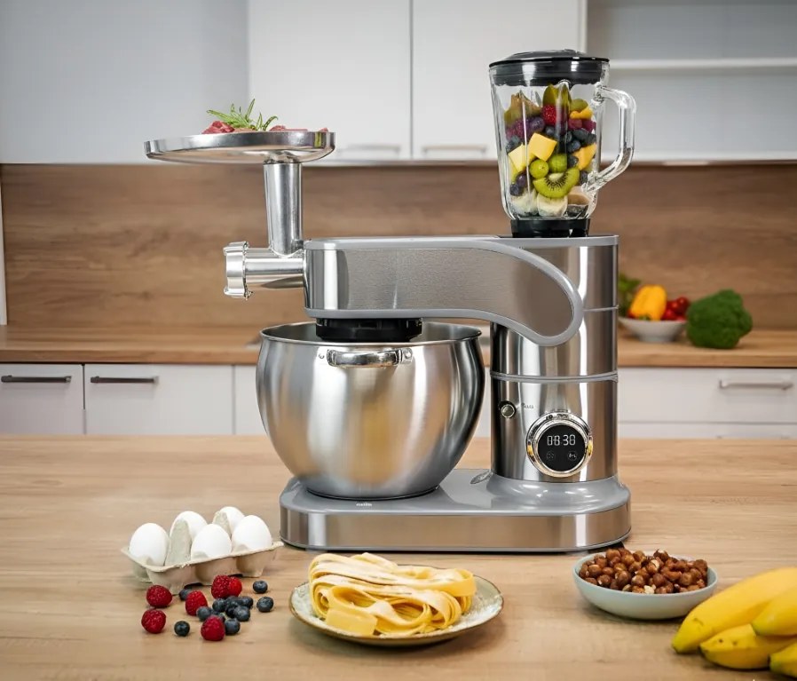 Celokovový kuchynský robot BestBerg BBR-20SG / 2500 W / 10 l / 12 rýchlostí