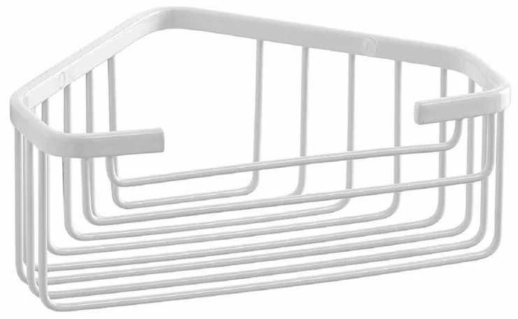 GEDY 2483-02 Smart rohová polica do sprchy, 20 x 8 x 15,1 cm, biela