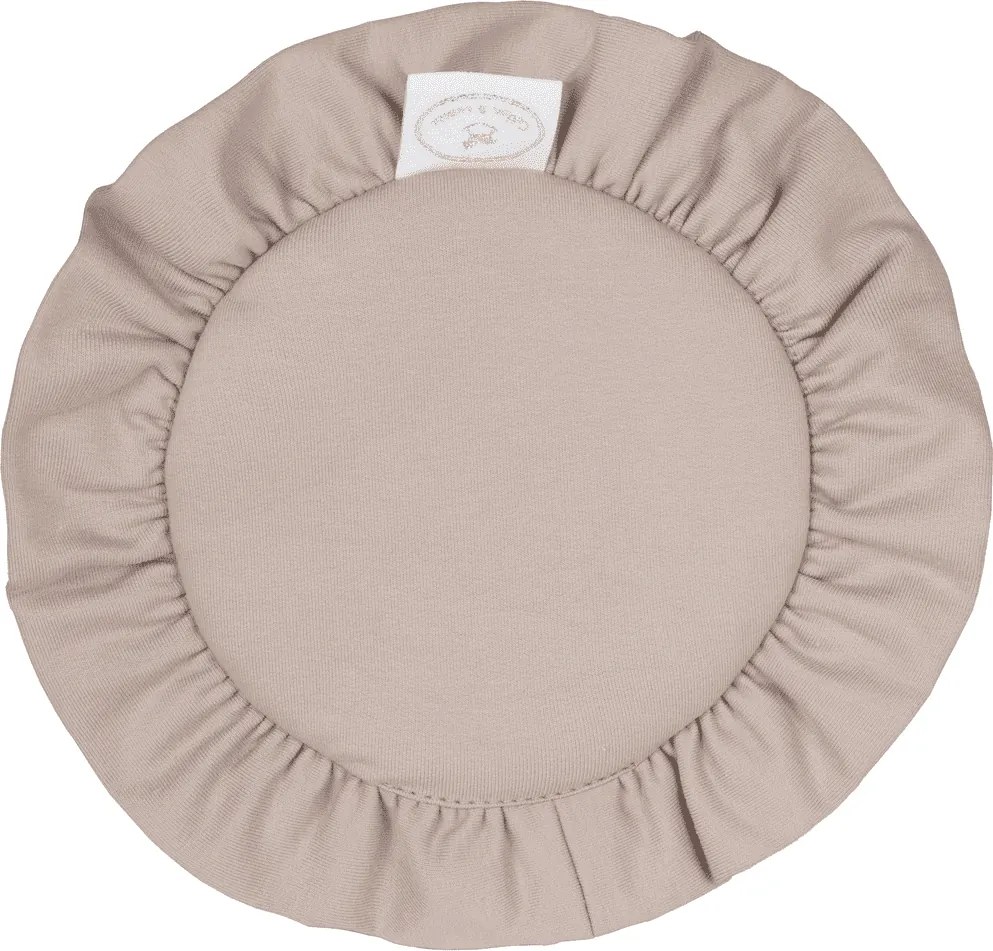 Mini podložka s volánom tmavo béžová