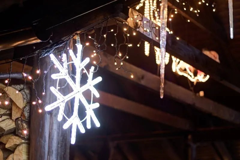 DECOLED LED světelná sada na dům, 9+1 zdarma, teple bílá, černý kabel, Easy Fix, IP67