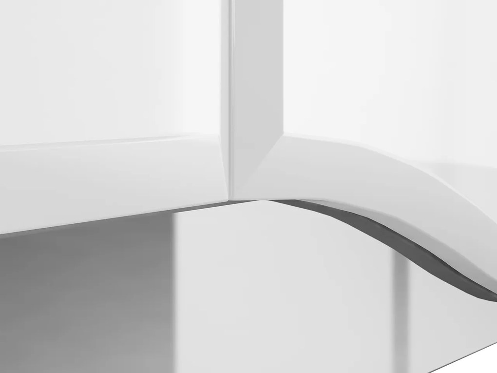 KOMODA CRISTINE BIELY LESK + ZRKADLO 160 cm