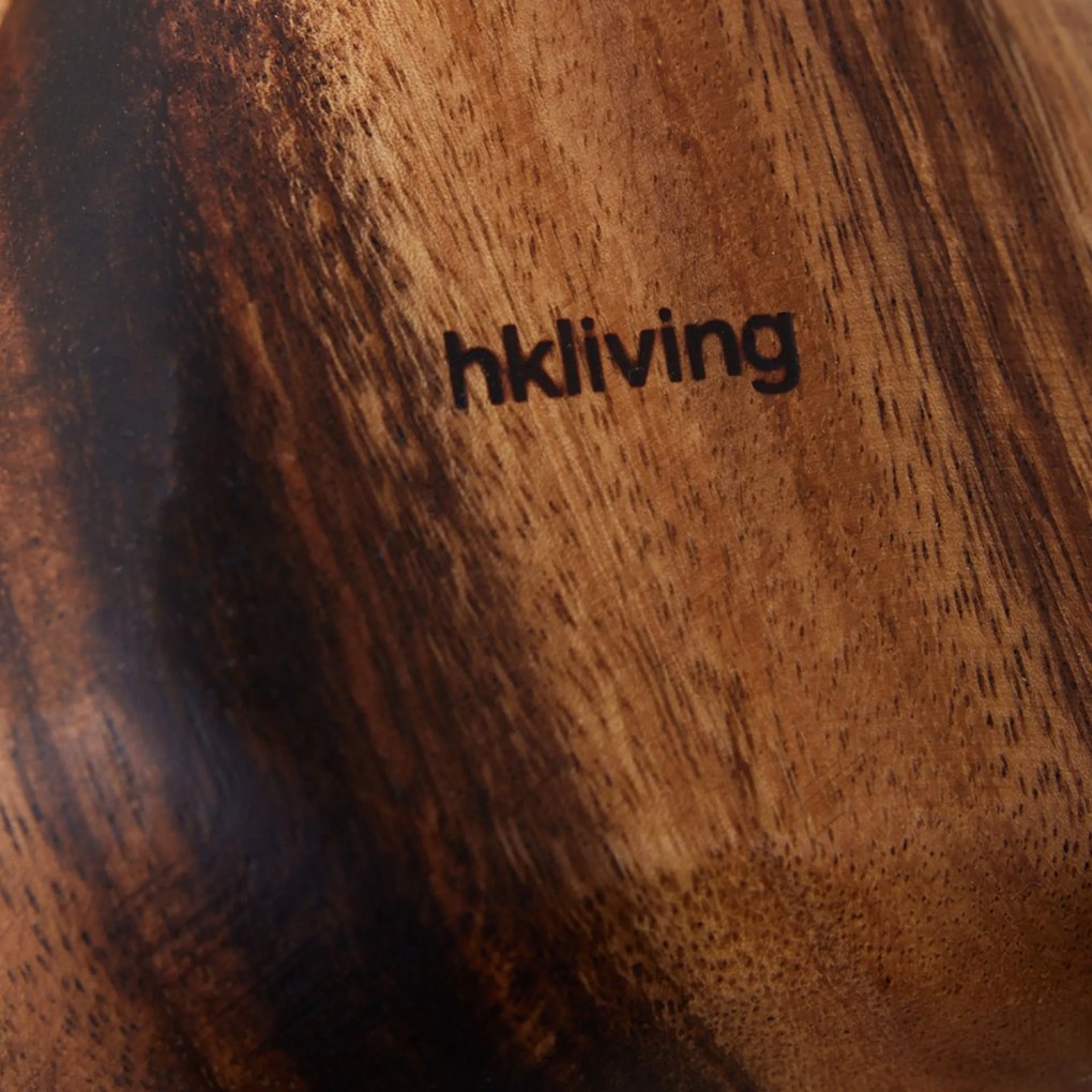 HK living Drevená miska Pear Acacia Medium