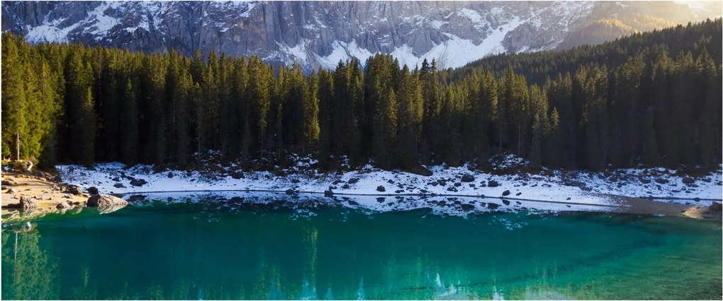 Obraz - Jazero Karersee (120x50 cm)