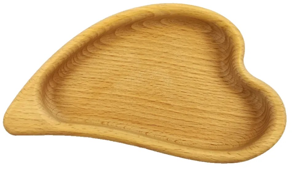 AMADEA Drevená miska v tvare listu, masívne drevo, rozmer 18x10x2 cm