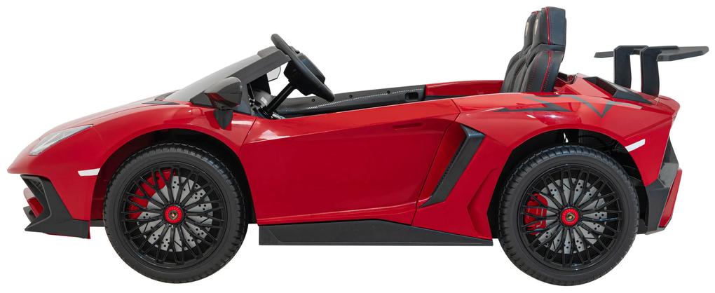 RAMIZ Elektrické autíčko Lamborghini Aventador SV 2x200W - dvojmiestne - červené -2X 200W - 24V/14Ah - 2023