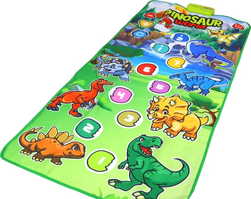 LEAN Toys Vzdelávacia tanečná podložka Interaktívne zvuky dinosaurov