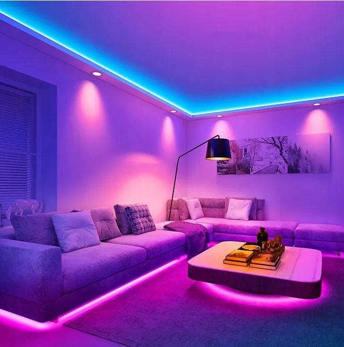 BERGE LED pásik RGB Neon COB 12V - 450D - 15W/m - IP20 - 1m