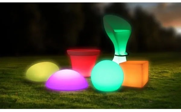 LED RGB stmievateľná vonkajšia lampa LED/1W/5V 1000 mAh 20cm IP67 + DO