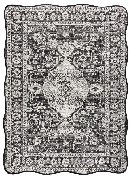 Koberec ORGANIC 2762 čierny / krémový