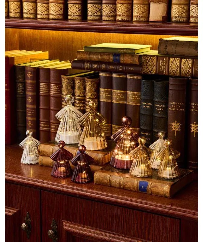 SIRIUS Svetelný LED anjel, číry, 15 cm