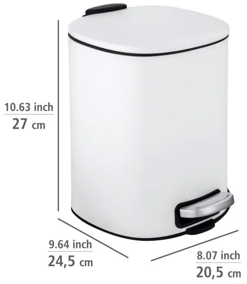 WENKO 24779100 - Kôš ALASSIO 20,5x27 cm biela/čierna