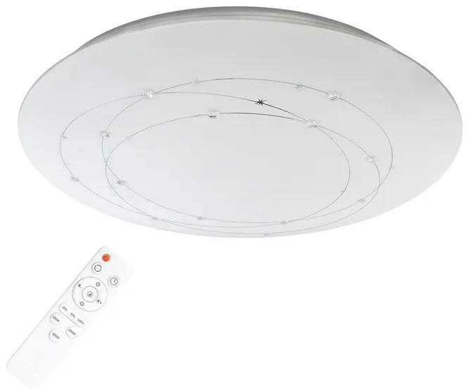PLX Prisadené stropné LED osvetlenie ADIAMO, 48W, teplá-studená biela, 60cm, okrúhle, biele