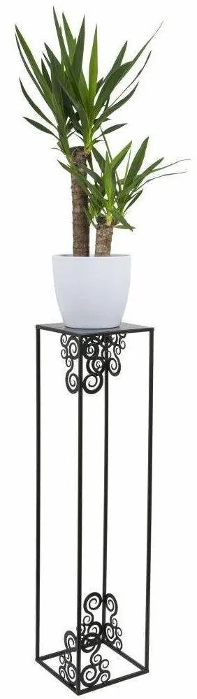 Stojan na kvety 80x24 cm čierna