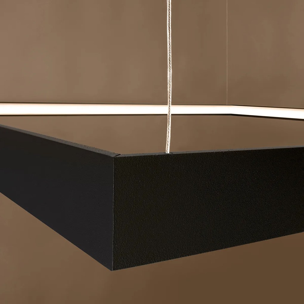 Závesné LED svietidlo Nelya m, 1x LED 50w, 3000k, b