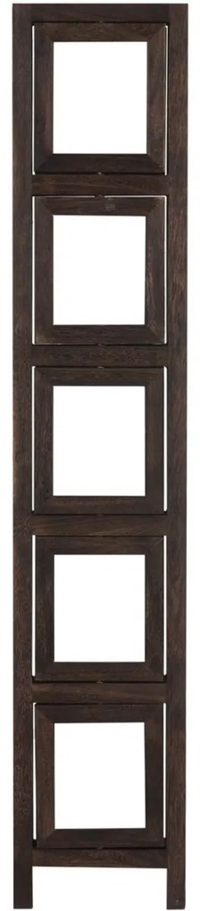 Paraván Shabby s fotorámikmi - 161 x 125 cm - Hnedá