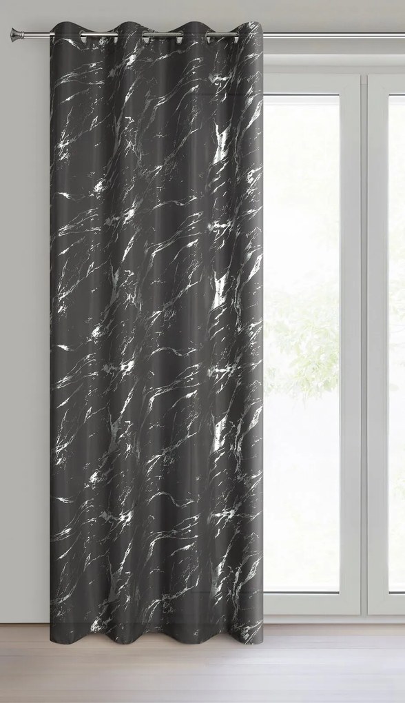 ZÁVES NA KRÚŽKOCH LANI 140X250 CM VZOROVANÁ