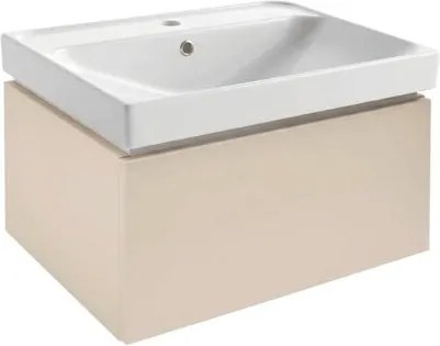 Kúpeľňová skrinka s umývadlom SAT Feel 60x30x46 cm pieskovo béžová mat SATFEEL60BEU5
