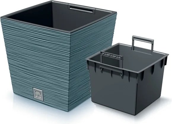 Plastový kvetináč DFS300 29,5 cm - modrá