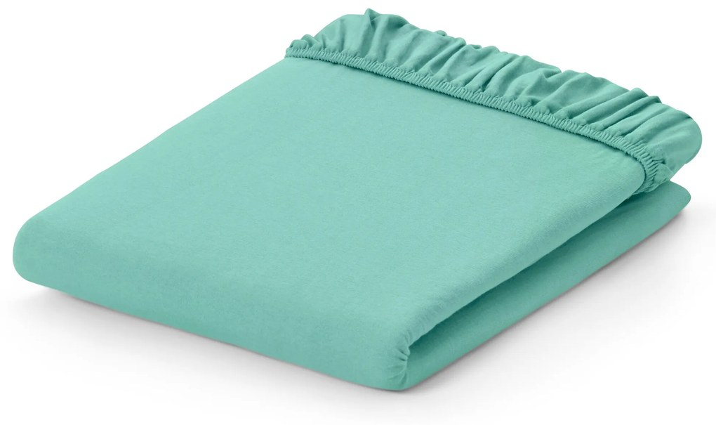 Džersejové napínacie prestieradlo, zelené, extra veľkosť