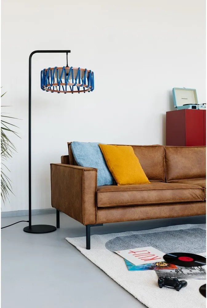 Hnedá pohovka z imitácie kože 216 cm Rate - Scandic