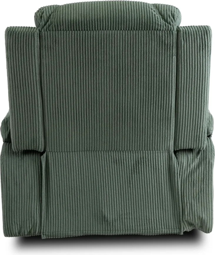 Masážne kreslo BOX Green Corduroy