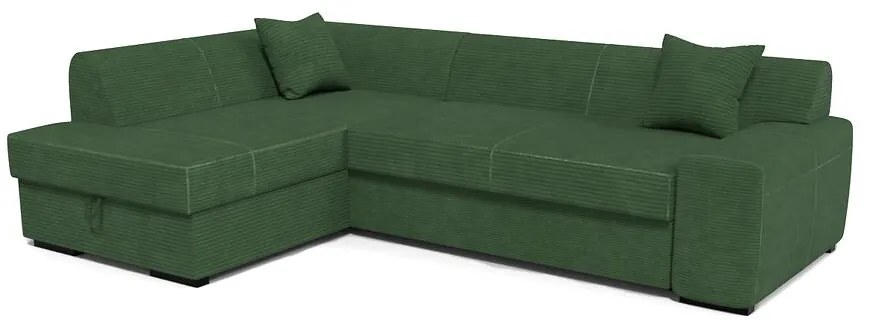Rohová sedacia súprava Minos L Poso 14 zelená