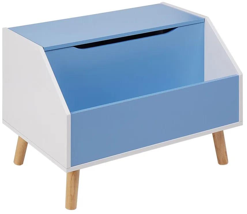 Úložná skrinka na hračky modrá CASPER Beliani