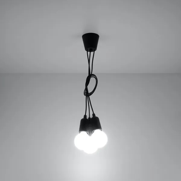 Luster na lanku DIEGO 3xE27/60W/230V