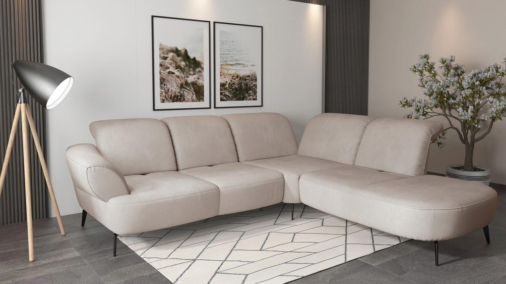 XXXLutz ROHOVÁ SEDAČKA, textil, sivobéžová Sit & More - Sedačky - 000144013273