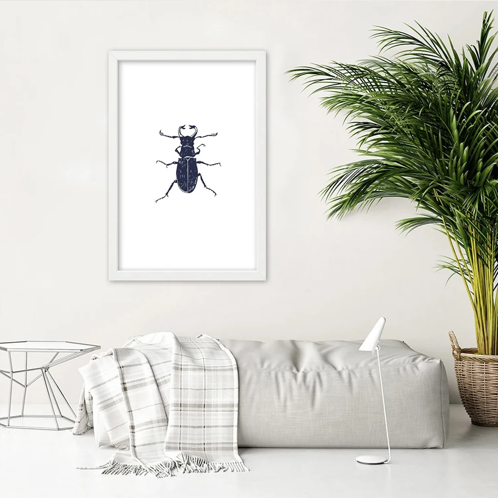 Gario Plagát Čierny chrobák Farba rámu: Bez rámu, Rozmery: 30 x 45 cm