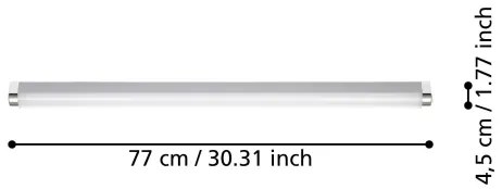 Eglo 99778- LED Kúpeľňové osvetlenie zrkadla TRAGACETE LED/18,5W/230V IP44 77 cm