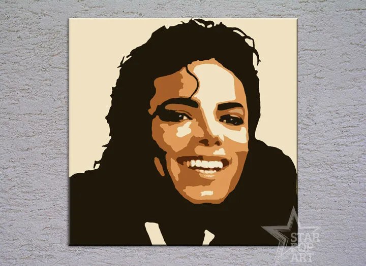 Ručne maľovaný POP Art obraz Michael Jackson | rôzne rozmery