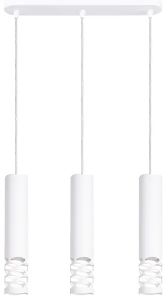 Sollux SL.1693 - Luster na lanku LIRO 3xGU10/10W/230V biela