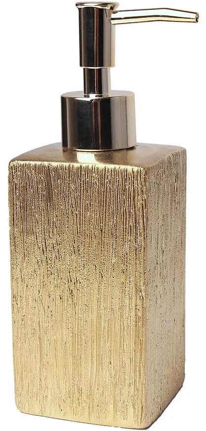 Dávkovač Floss 6,5x6,5x18 cm zlatý