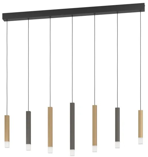 Eglo 39906 - LED Stmievateľný luster na lanku ESTANTERIOS 7xLED/3,1W/230V 3000K