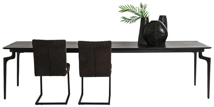 Bug jedálenský stôl čierny 200x90 cm