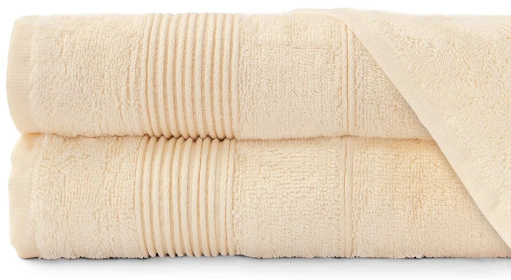 BAMBUSOVÝ UTERÁK MORENO 70X140 CM KRÉMOVÁ