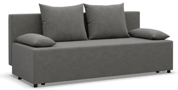 Dvojmiestna pohovka FERMO Lux rozkladacia, tmavosivá