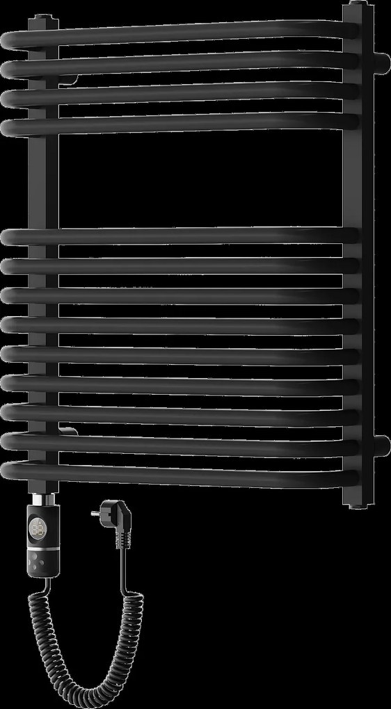 Mexen Apollo, elektrické vykurovacie teleso 660x550 mm+ vykurovacia tyč 600 W, čierna, W117-0660-550-2600-70
