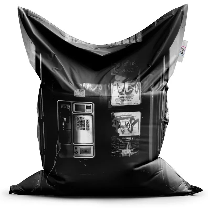 Sablio Sedací vak Telefónna búdka - 150x100 cm