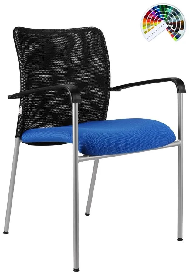 Konferenčná rokovacia stolička TRINITY čalúnenie FILL, SUEDINE