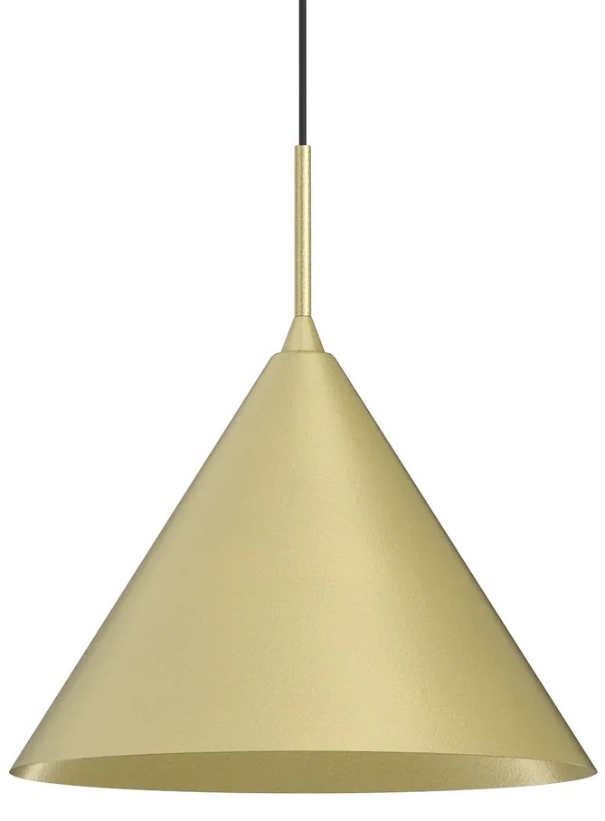 Závesné svietidlo Capital, 1x zlaté kovové tienidlo, (fi 32cm), b