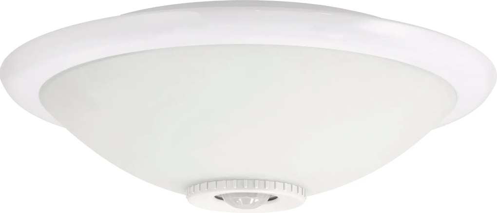 ECOLIGHT LED stropné svietidlo 2xE27 s pohybovým senzorom - sklo