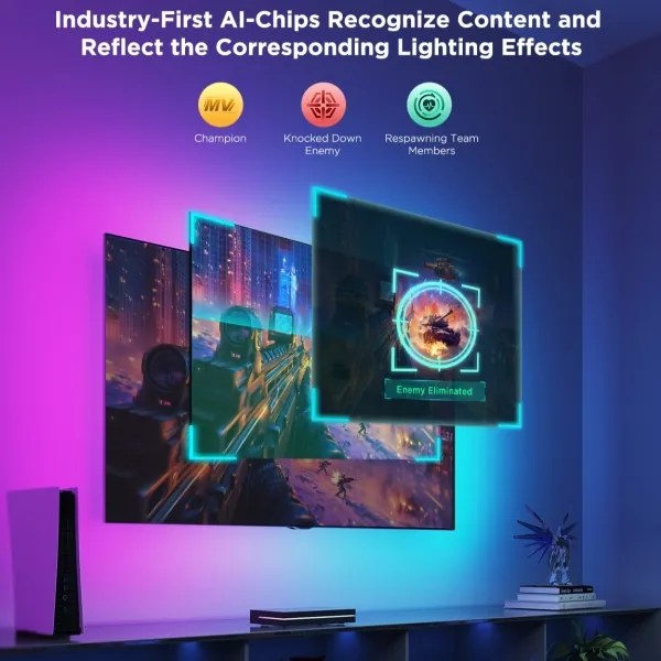 Govee - AI Sync Box 2 pre Smart TV RGBICW podsvietenie 55-65" Wi-Fi