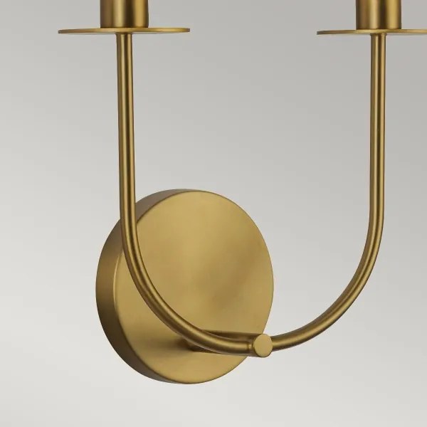 Alora Mood ALM-SYLVIA-2WB-BG-CL - Nástenné svietidlo SYLVIA 2xE14/40W/230V zlaté