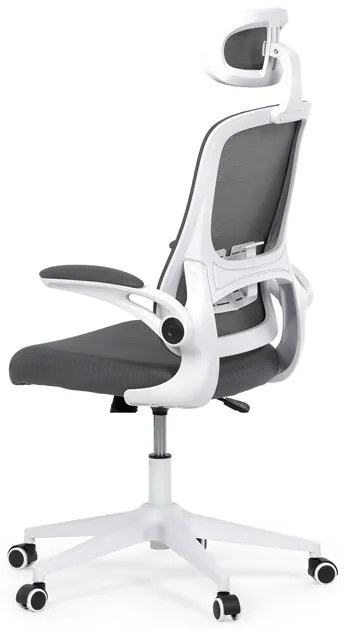 Autronic BONTEC Kancelárska stolička, hojdací mechanizmus, šedá sieťovina, KA-Q843 GREY Farba: Šedá